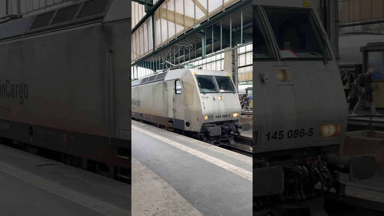 RheinCargo 145 086-5 #tri n-Wagen Rangierfahrt  #br145 #ersatzzug