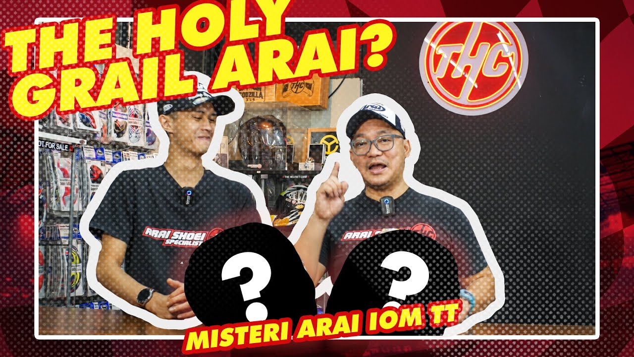 THE HOLY GRAIL ARAI MISTERI ARAI IOM TT!