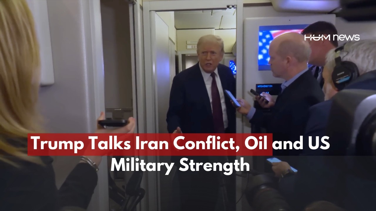 Полная запись выступления Трампа перед прессой на борту президентского самолета Air Force One о в...