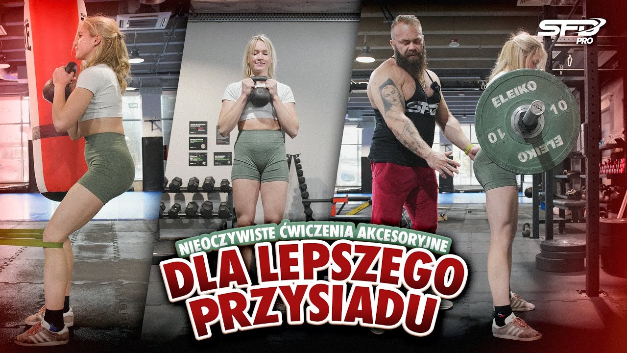 NIEOCZYWISTE ĆWICZENIA AKCESORYJNE dla LEPSZEGO PRZYSIADU 💪 | VLOG TRÓJBOJOWY #18