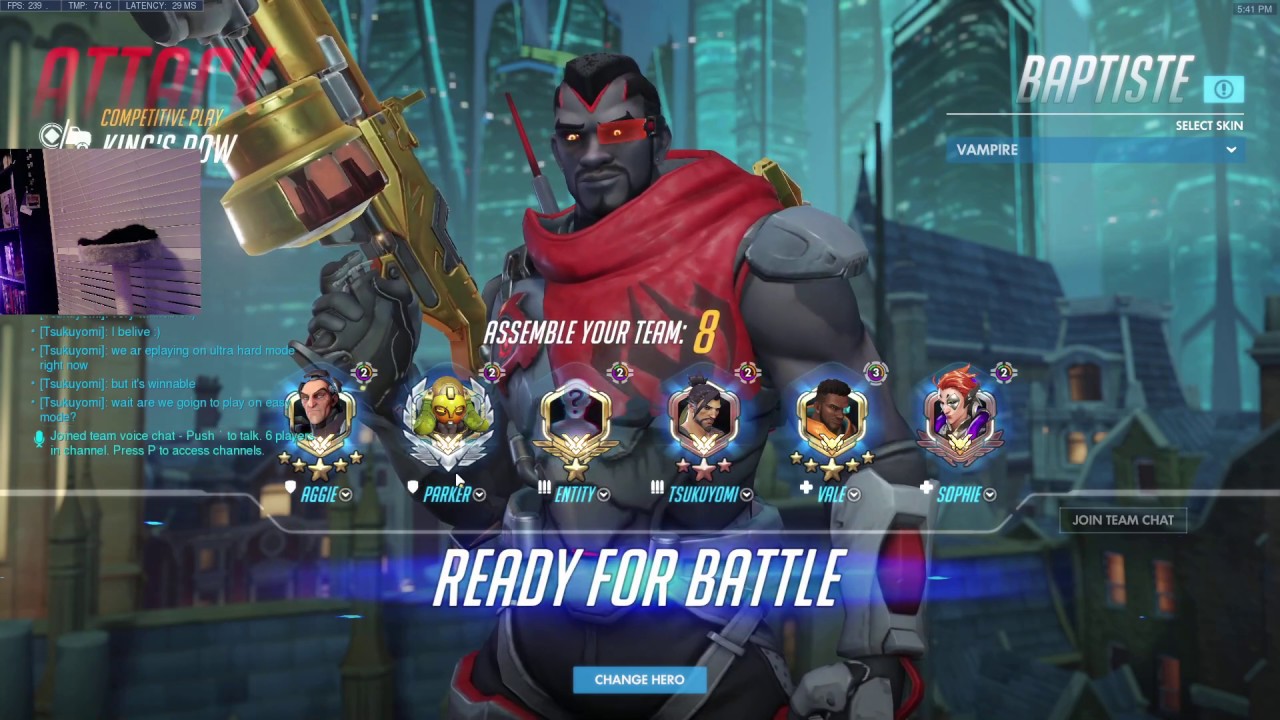 VALE BAPTISTE META! BAPTISTE NEEDS A NERF? [ OVERWATCH SEASON 20 TOP 500 ]