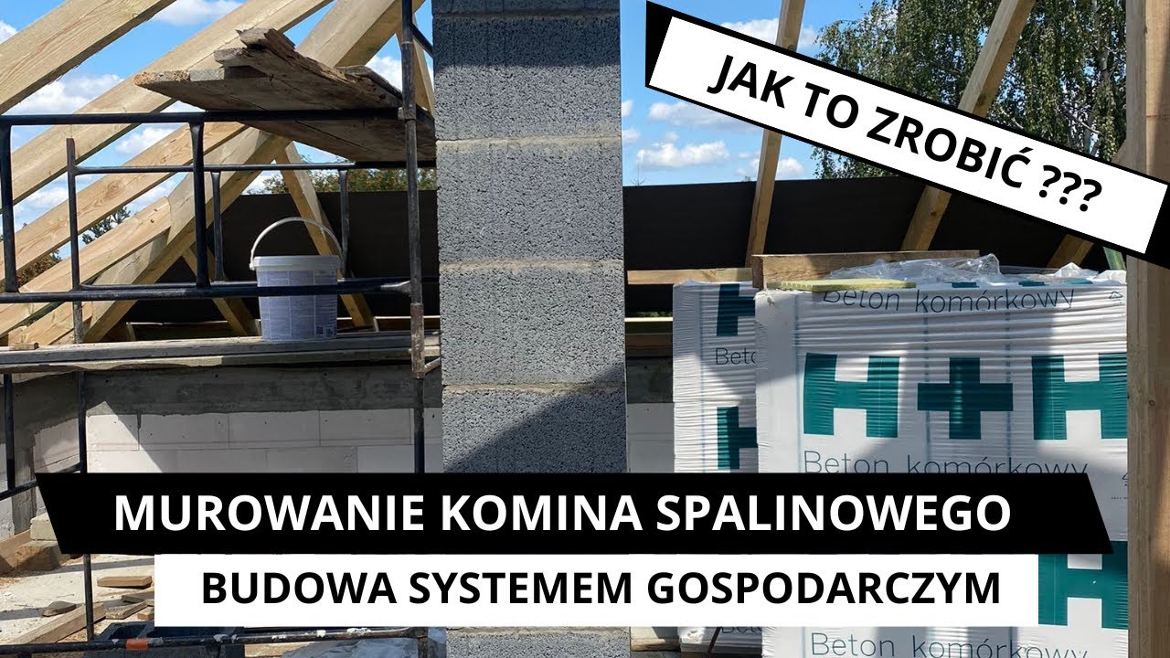 Murowanie komina spalinowego firmy RAUCH Universal - cz. 1z2