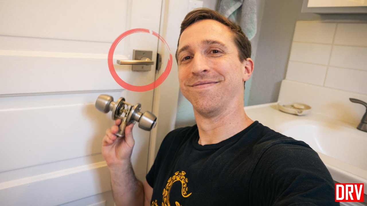 Quick Bathroom Upgrade - Kwikset Halifax Bed and Bath Handle Installation