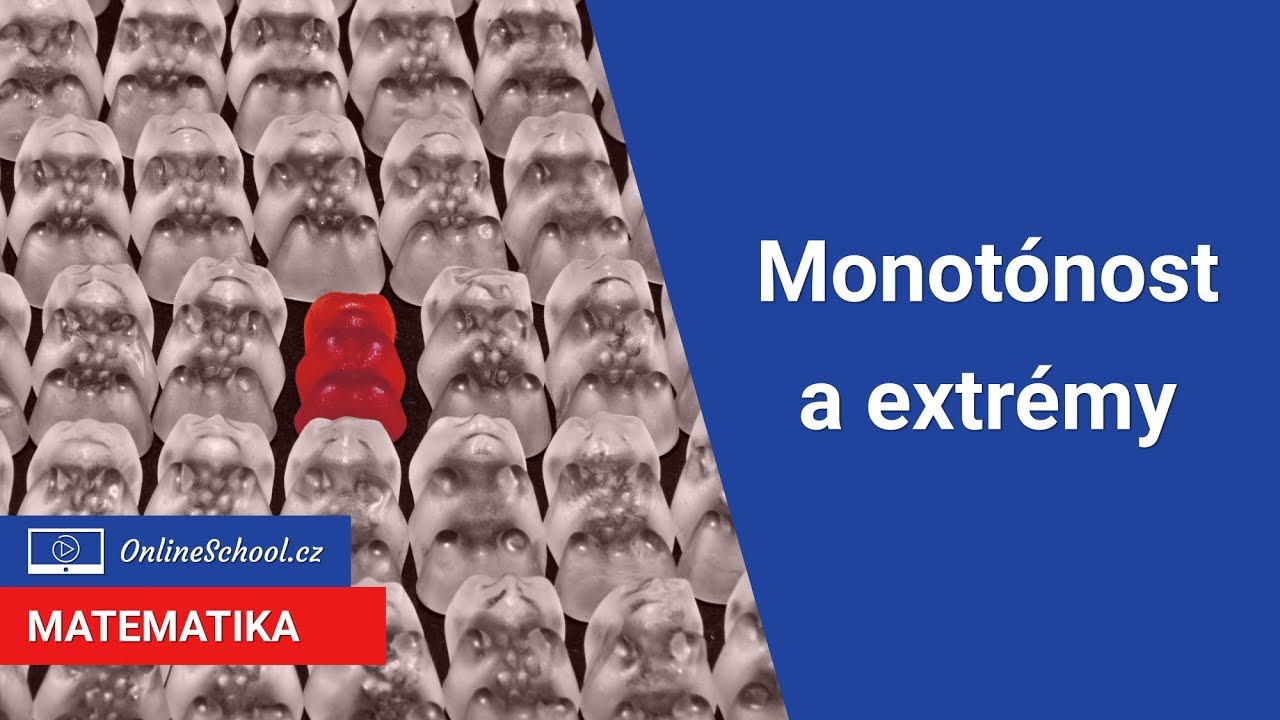 Monotónnost a extrémy funkcí - kdy funkce roste a kdy klesá? | 4/13 Derivace | Matematika