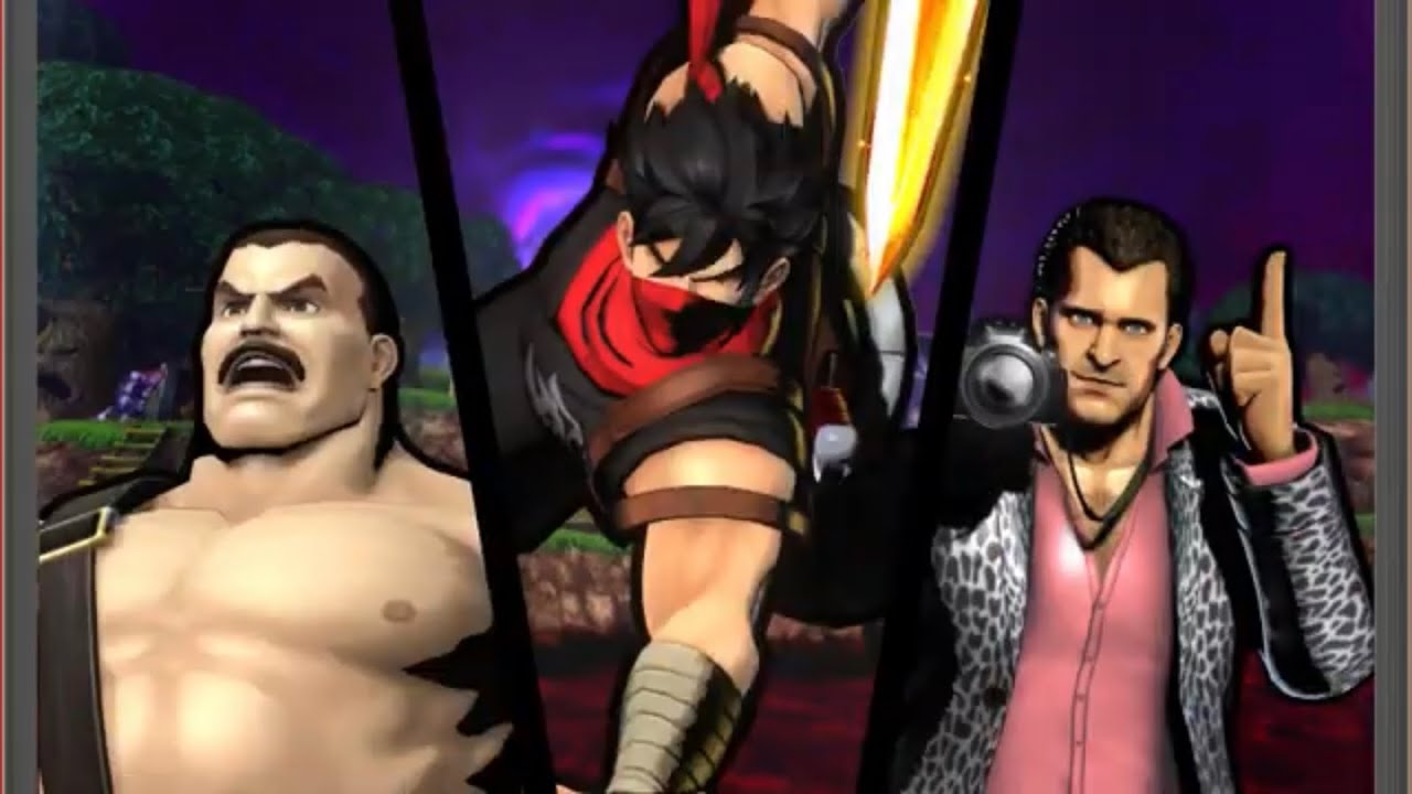 Ultimate Marvel vs Capcom 3: Strider Hiryu, Haggar, and Frank West arcade playthrough