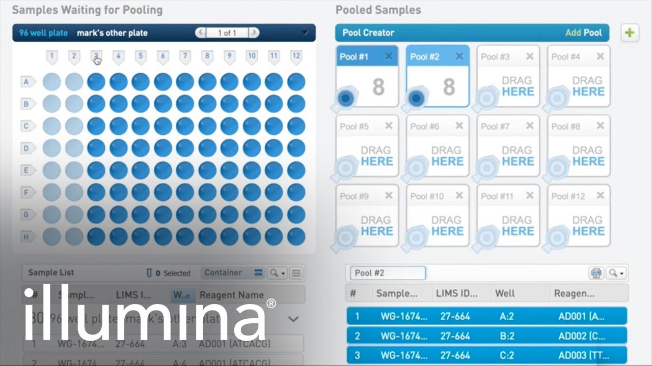 BaseSpace&trade; Clarity LIMS Recording a Pooling Step