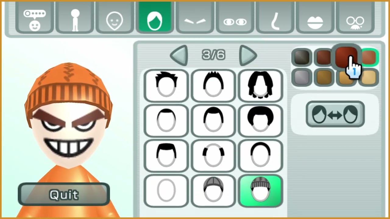 how to make a sizzyl mii on wii