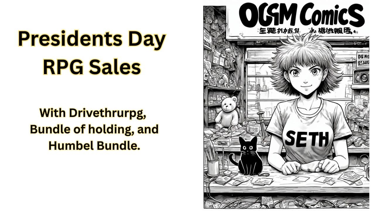 Tabletop RPG Sales  for Presidents Day