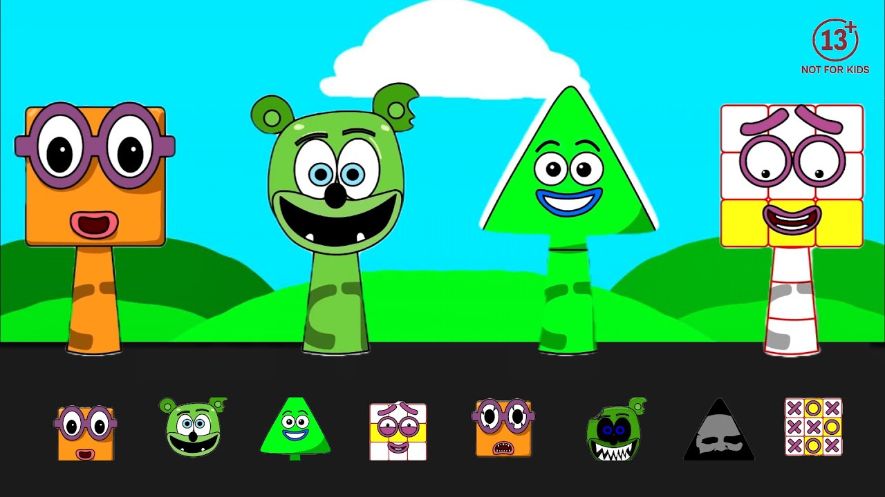 NEW SPRUNKI ! Sprunki OC: Two, Gummy Bear, Triangle, Thirteen. | SprunkiZone