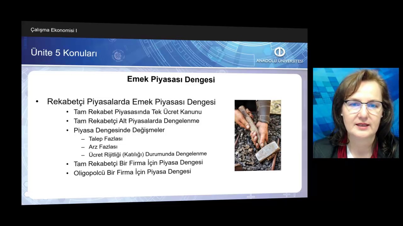 ÇALIŞMA EKONOMİSİ I -  Ders Tanıtım
