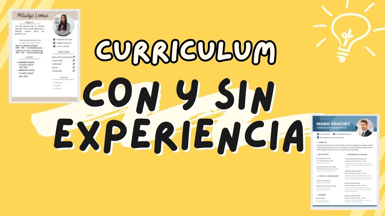 Como hacer un CURRICULUM fácil y rápido + tips