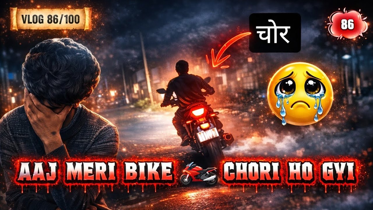 Today my bike 🏍️ has become stolen😭 wait for end (#VLOG86/100)