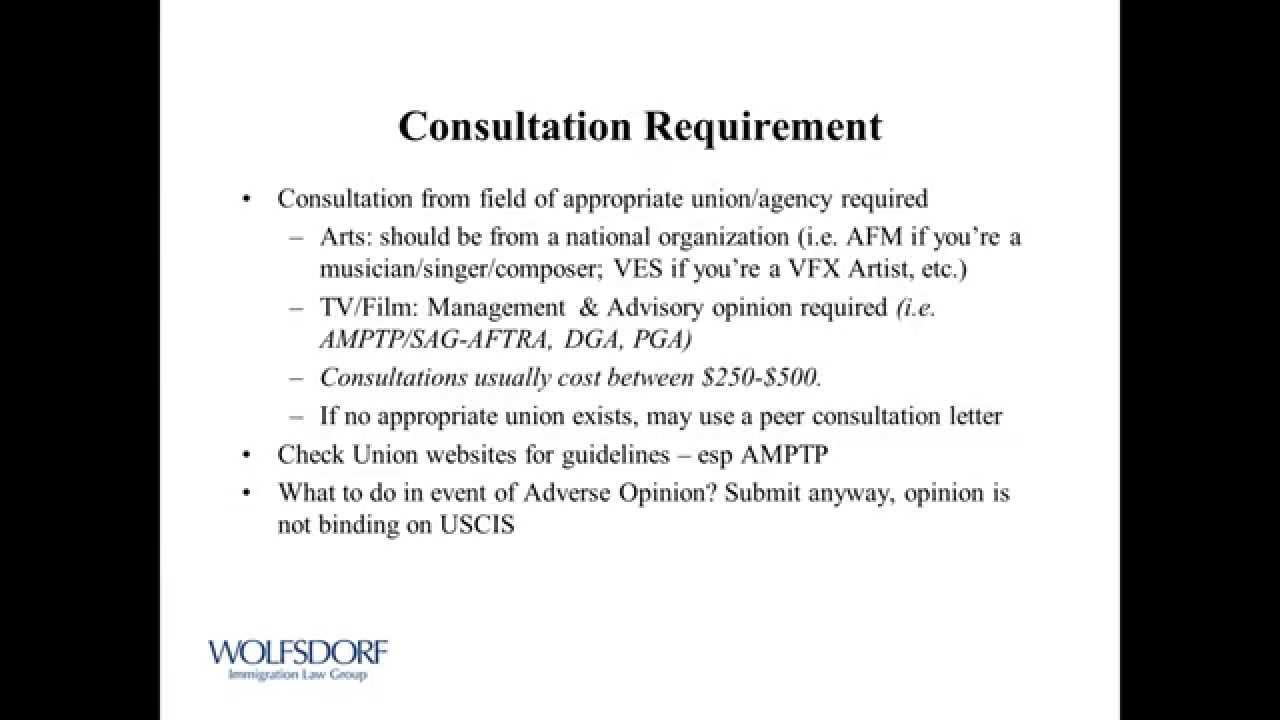 Immigration Options for Artists and Entertainers - 2/26/2015