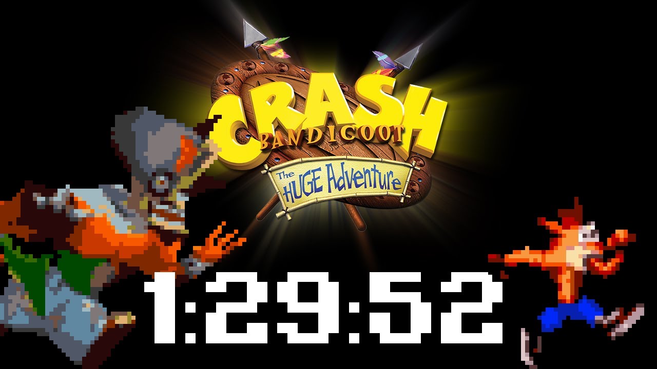 [RTA|FWR] Crash Bandicoot XS/Huge Adventure - 101% - 1:29:52