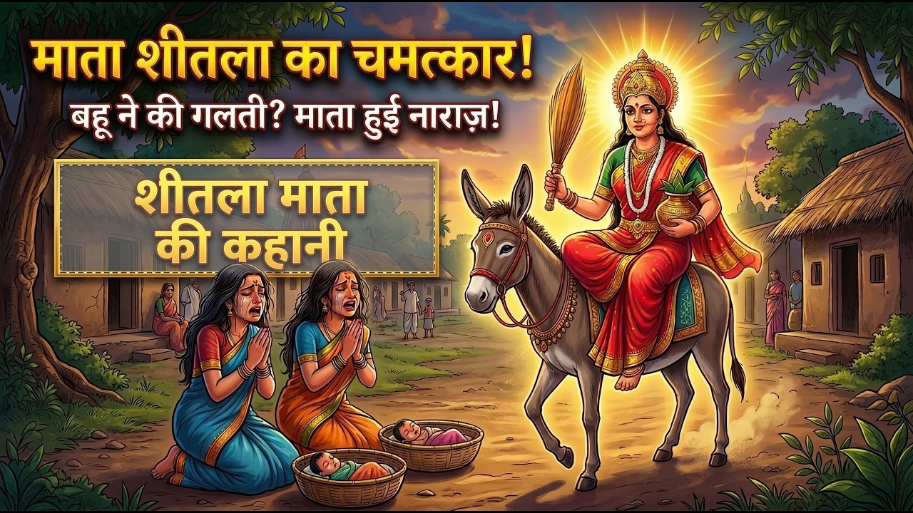 शीतला माता की कथा | Sheetla Mata Ki Kahani | Basoda Vrat Katha | सच्ची धार्मिक कहानी