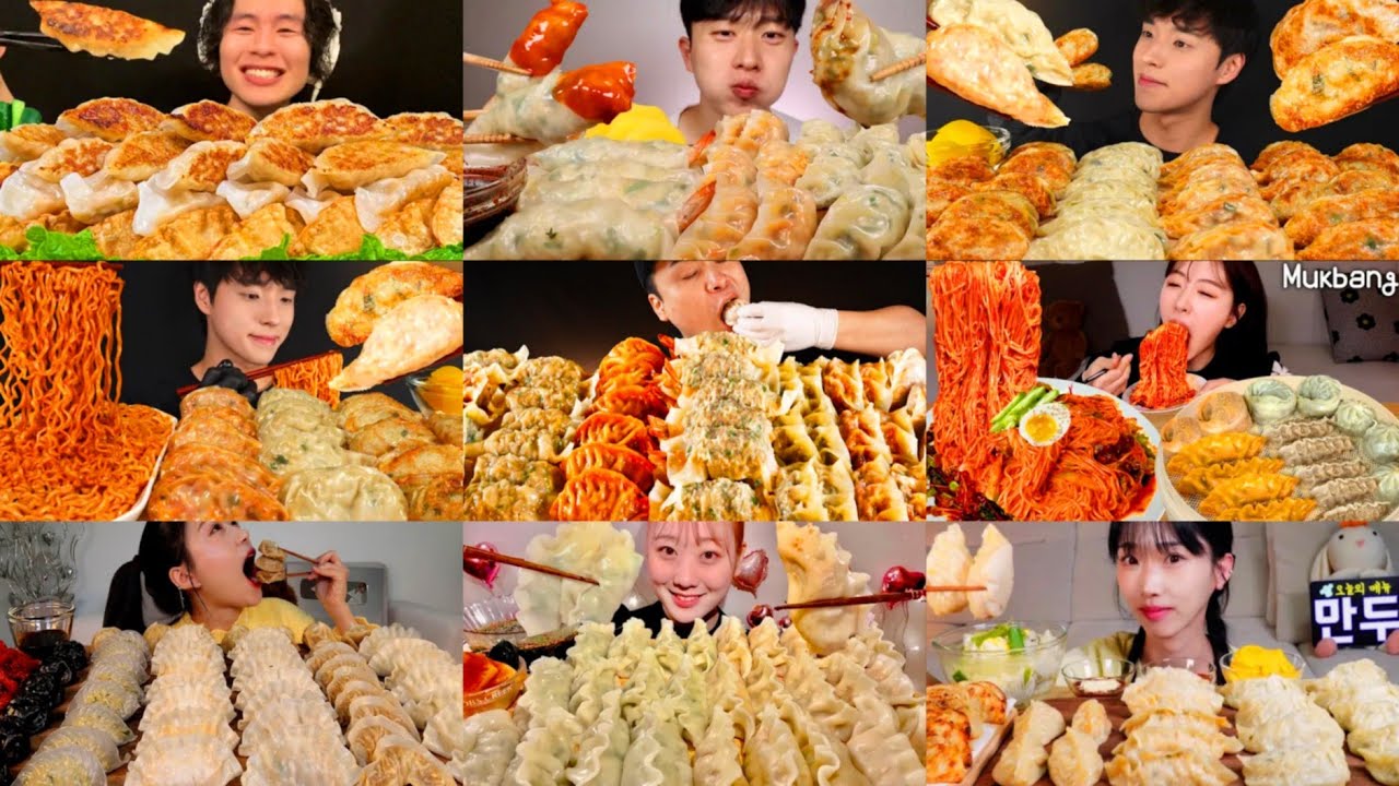 MOST ULTIMATE KOREAN DUMPLING MUKBANG COMPILATION * BIG BITES SATISFYING KOREAN MANDU EATING SHOW