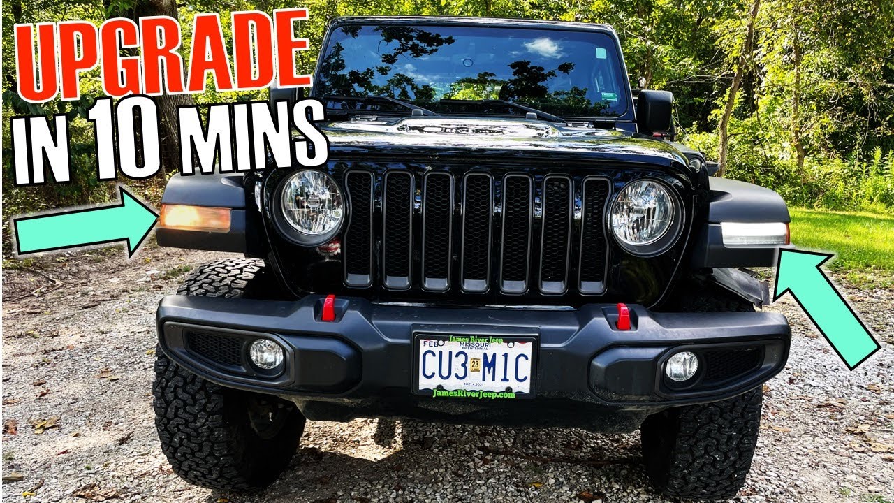 Upgrading The halogen Fenders on Wrangler JL to LED (OEM)