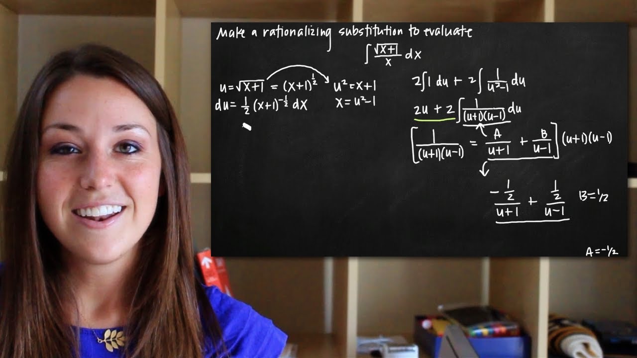 Простейшие дроби, рационализирующая замена (KristaKingMath)