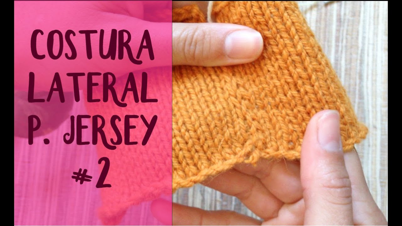 Costura invisible de tejidos en punto jersey (dos agujas)