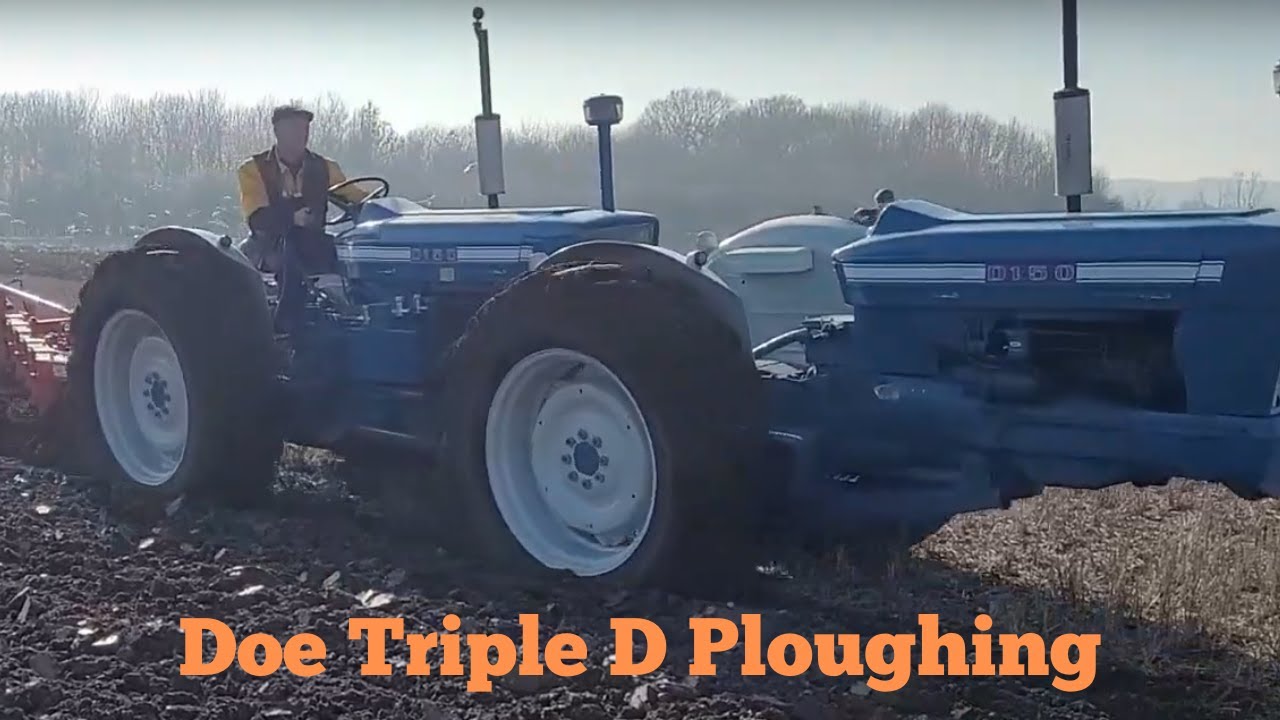 Doe Triple D Ploughing Ford 5000 and Fordson Major Models