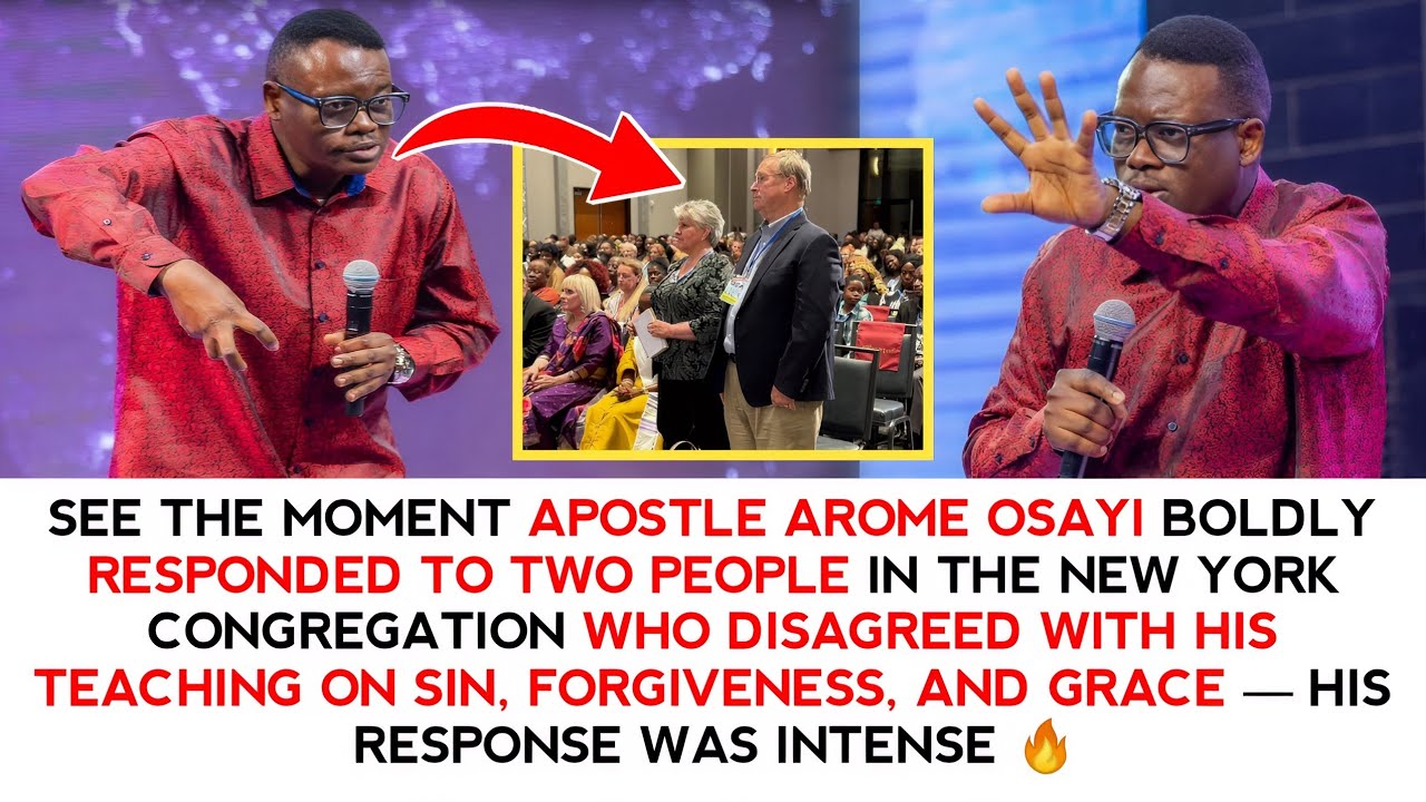 APS AROME CONFRONTED TWO PEOPLE IN THE CONGREGATION WHO DISAGREED WITH HIS TEACHING ON SIN AND GRACE