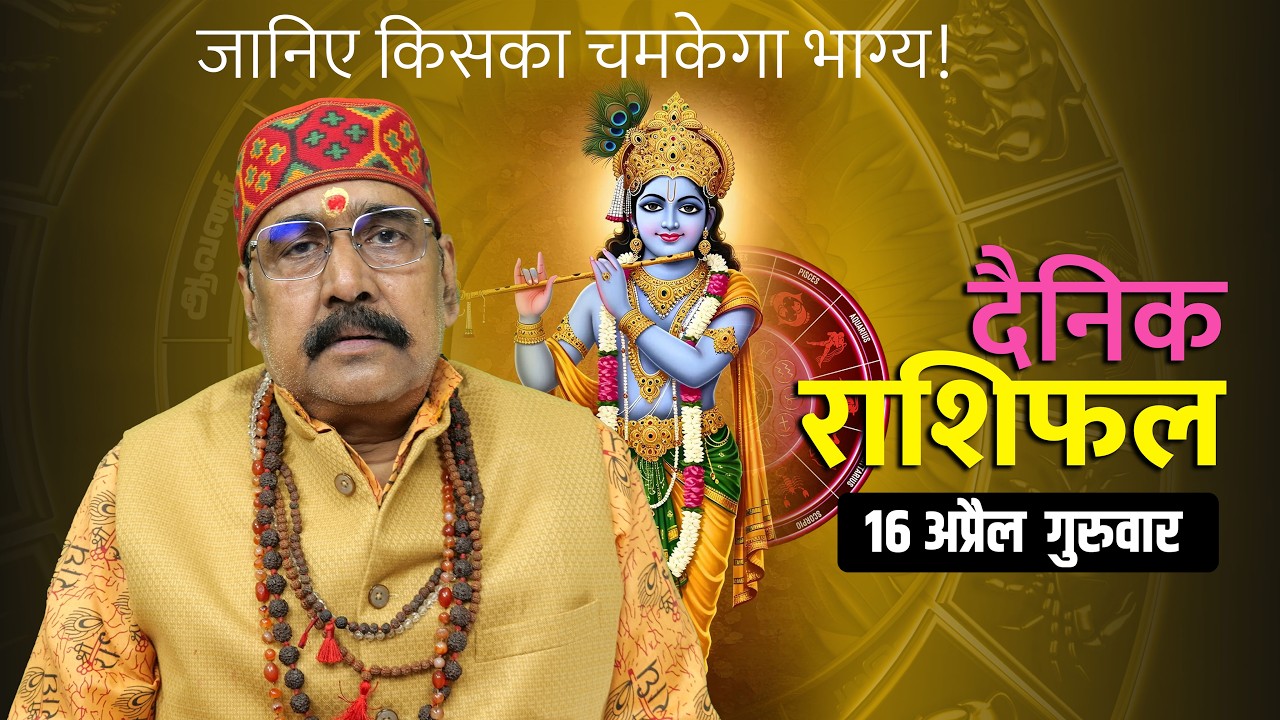 16 Apr 2026 - AAJ KA RASHIFAL | आज का राशिफल | Dainik Rashifal | Aries To Pisces Today Horoscop
