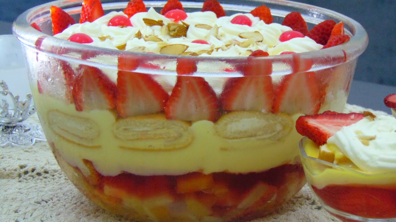 Custard Fruit Trifle from Scratch by Lively Cooking