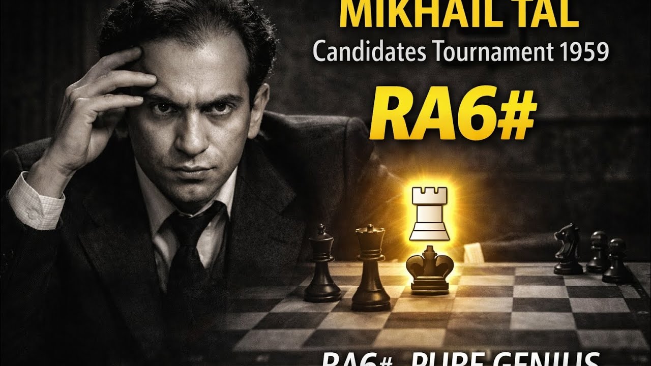Mikhail Tal vs Smyslov (1959) | Stunning Ra6# Checkmate