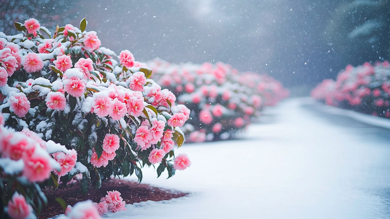 First Snow of February ~ Healing Music & Nature Sounds for Stress Relief, Deep Sleep ❄️🐦