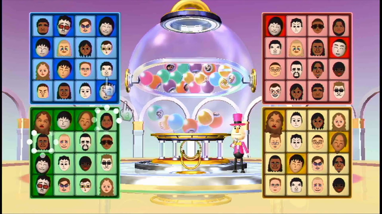 【wiiparty】 みんなでビンゴ！！【４人実況】