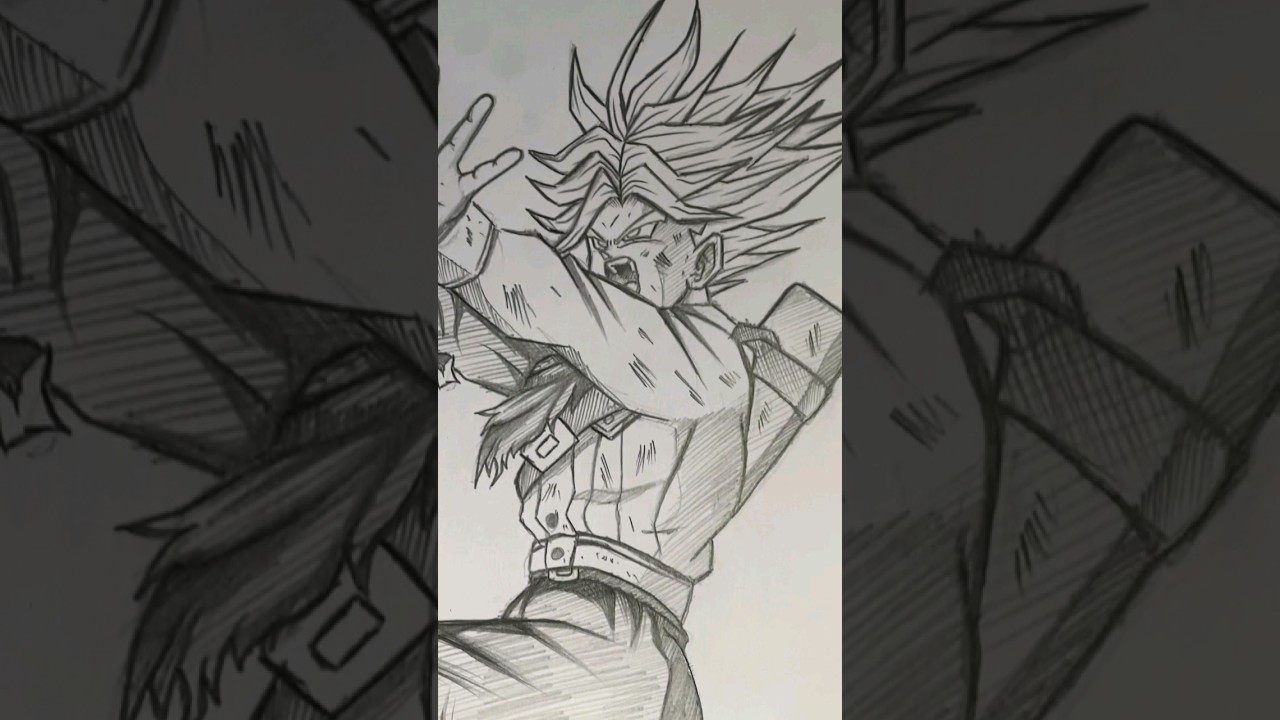 Desenhando o Trunks do zero #drawingchallenge #anime #dragonball #drawing