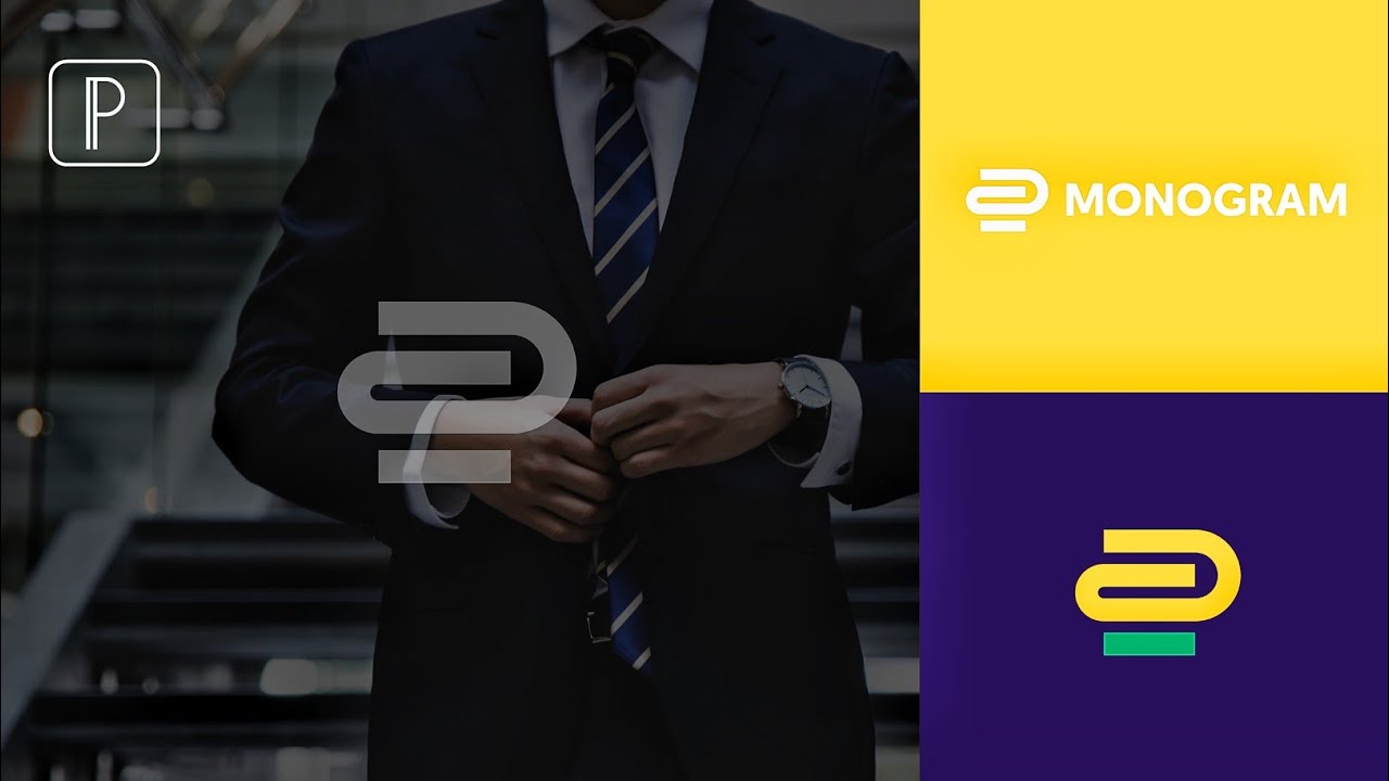 Monogram logo Design In Pixellab - pixelab logo design tutorial (1).