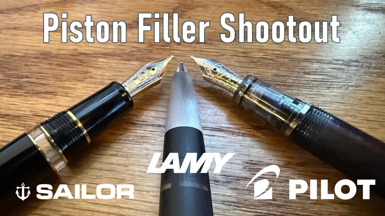 Exclusive Piston Filler Shootout - Lamy 2000, Pilot CH92, Sailor Realo