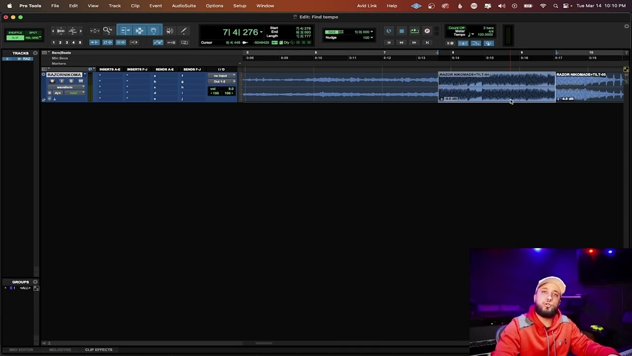 How to identify beat on pro tools