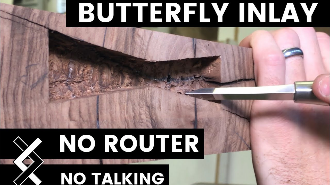No Router Inlay—No Talking—Butterfly/Bow tie Joint