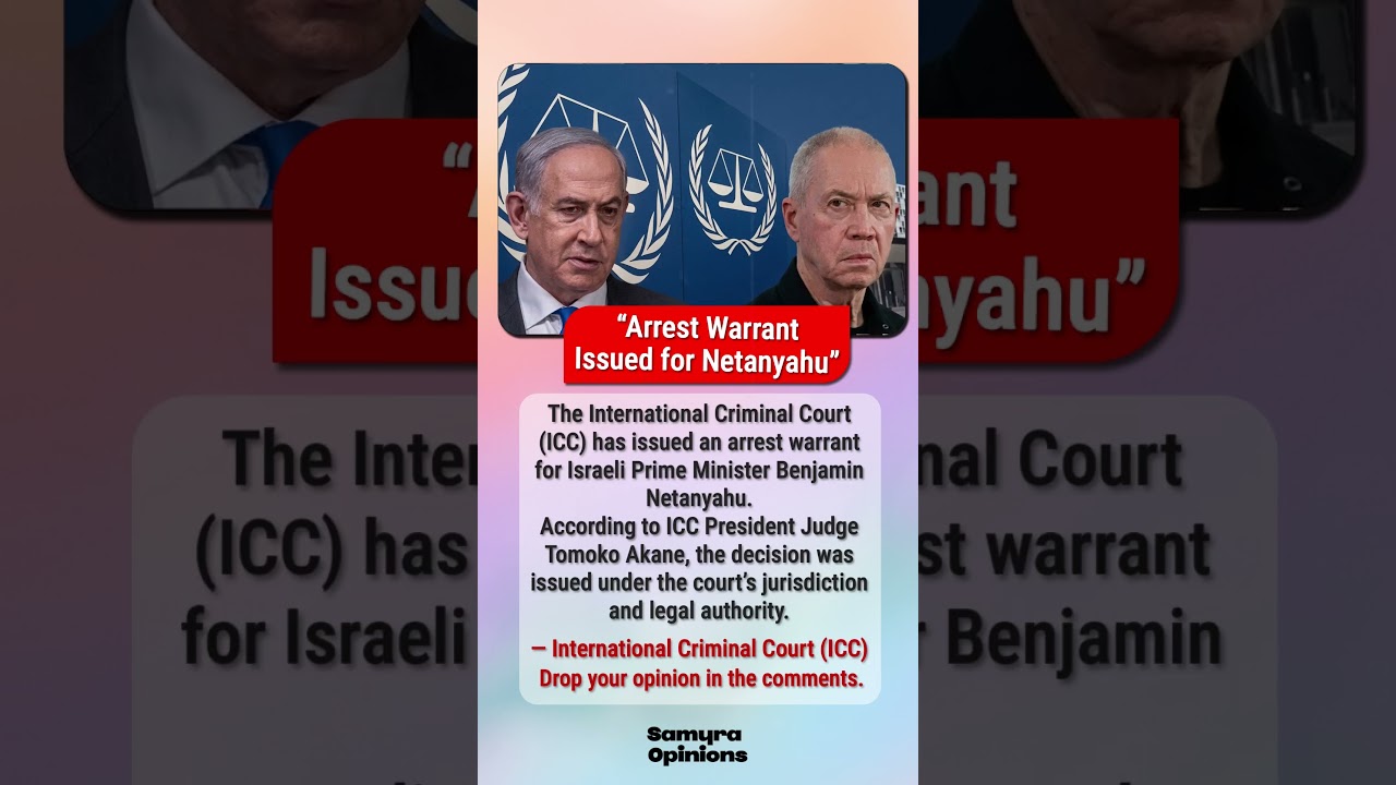 Netanyahu Wanted by ICC? World Reacts to Historic Court Decision  #trendingnow