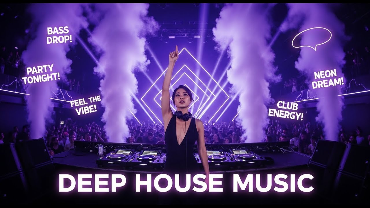 Deep House Music for Dark Club Rooms 🌌 Deep Bass and Minimal Flow
