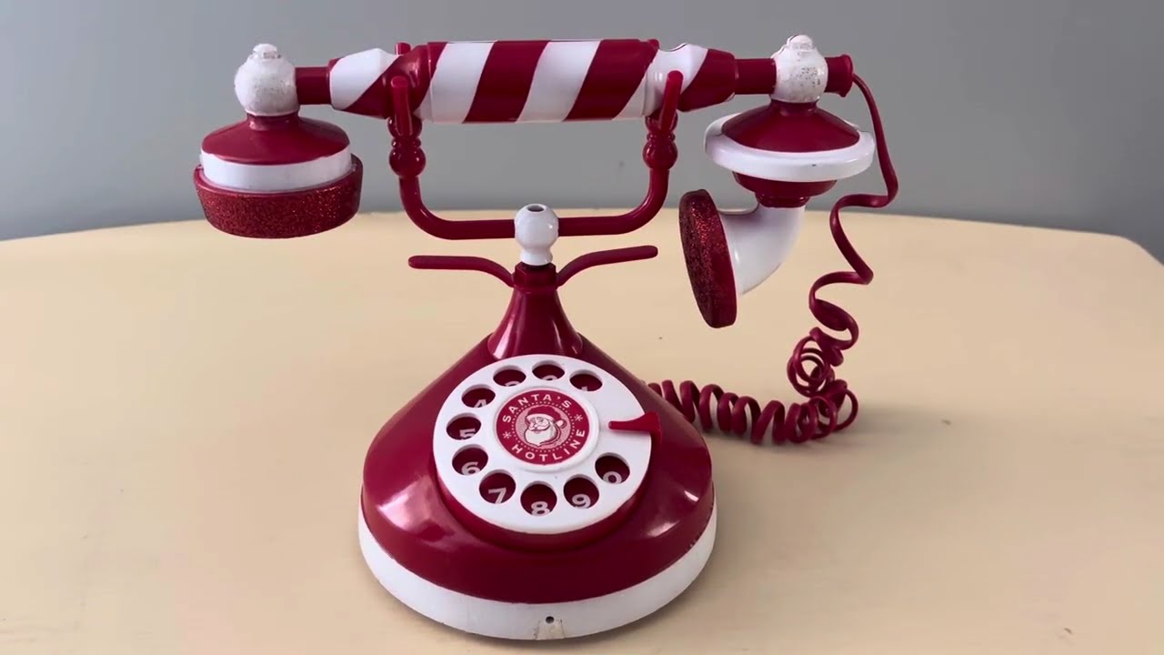 Santa Hotline Old Fashion Phone - Lots of Phrases - Ringing