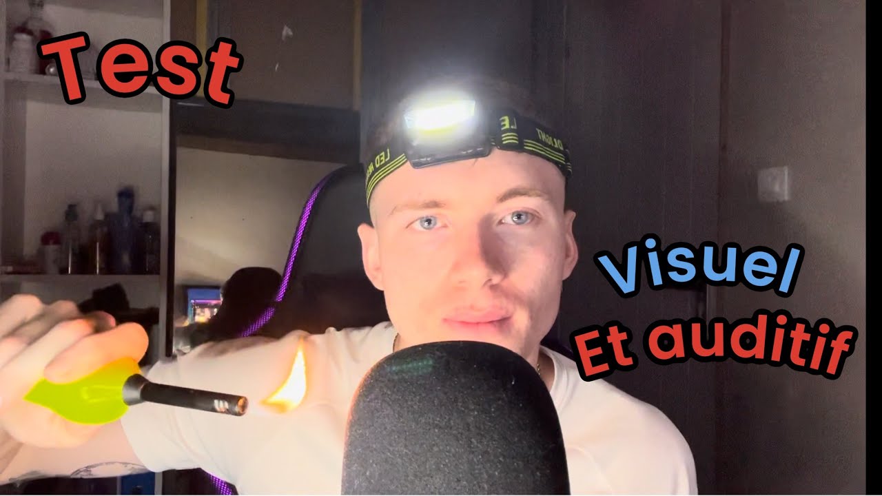 ASMR TEST AUDITIF ET VISUEL ! ROLEPLAY FR