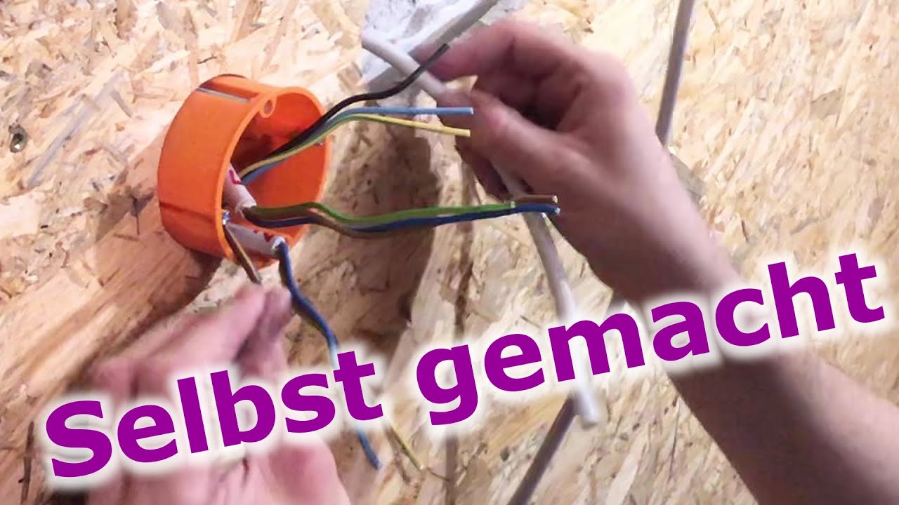 Elektroinstallation mit Hohlwanddosen | Tutorial f&uuml;r Heimwerker | in OSB, Gipskarton und Trockenbau