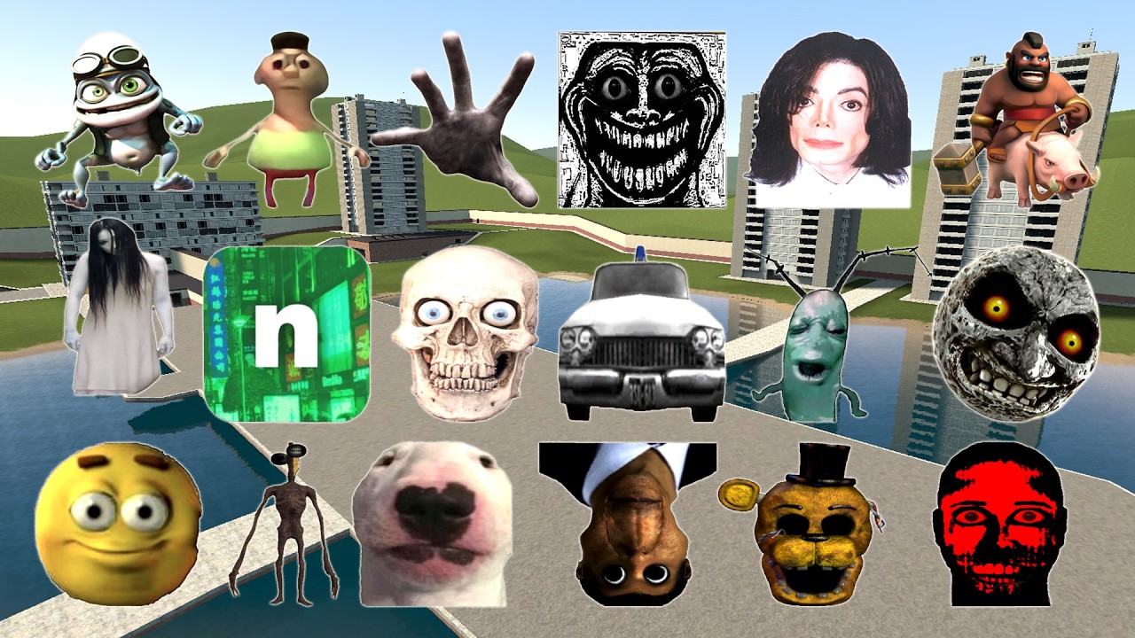 Too Much Nextbot And Nicos Nextbots In Fourstruct! Garry's Mod ( Plankton Aughh, Aheno, Unknown )