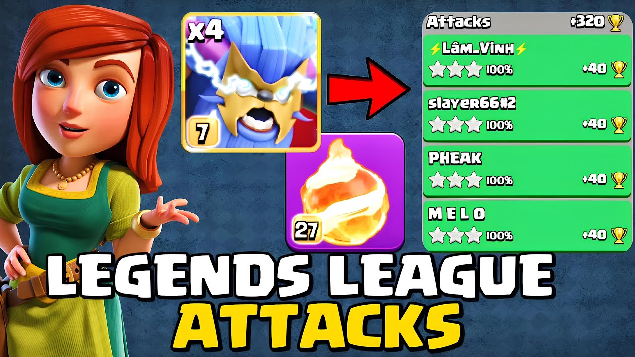 Melting Double Rage Bases with SUPER YETI FIREBALL like BUTTER | TH17 Legends Attacks Clash of Clans