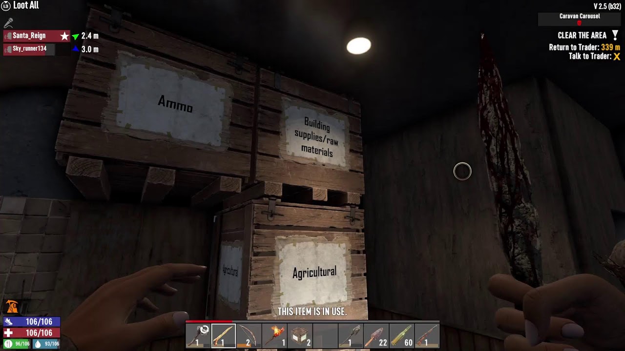 Playing with a friend new to 7 Days to Die