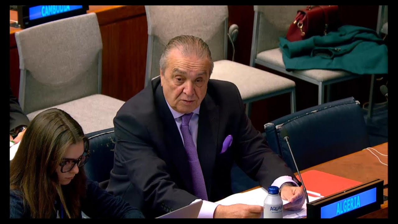 Premier droit de réponse de l'Amb. Amar Bendjama devant la Quatrième Commission de la Décolonisation