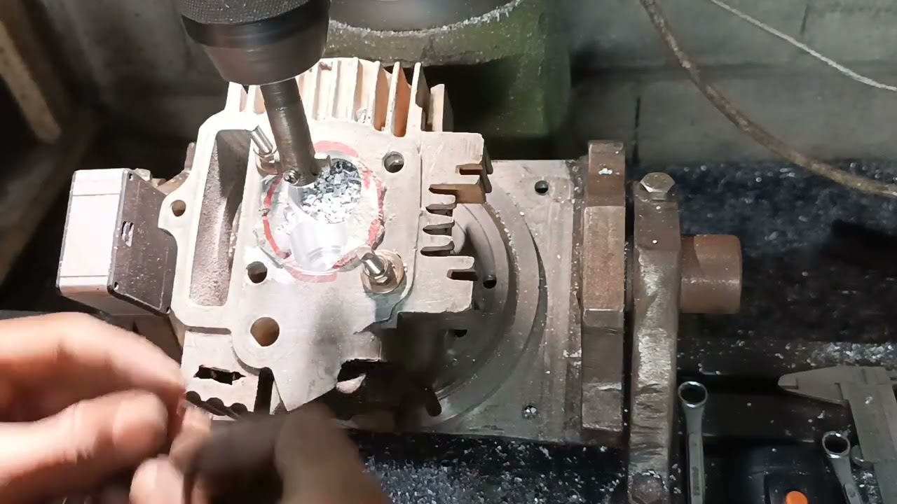 proses rubah sudut head supra klep 28/24