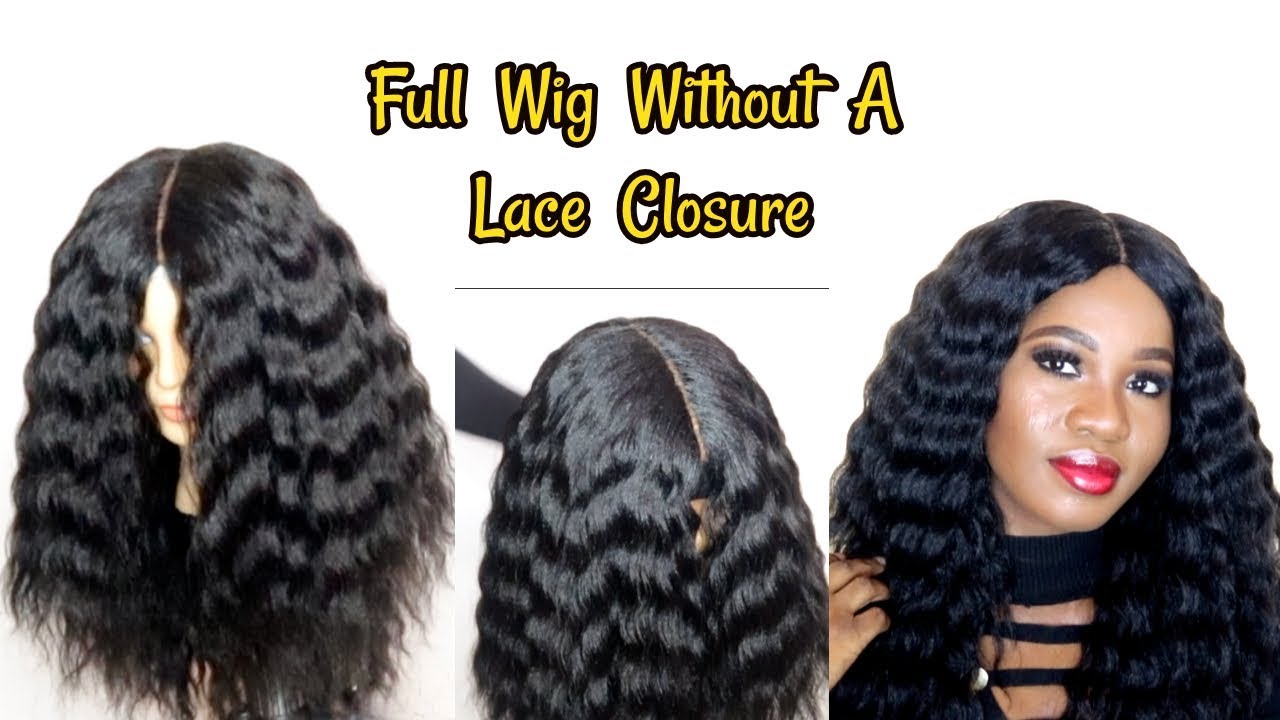 HOW TO MAKE A WIG WITHOUT A FRONTAL| Reusing My Old Weave| Hot Glue Method