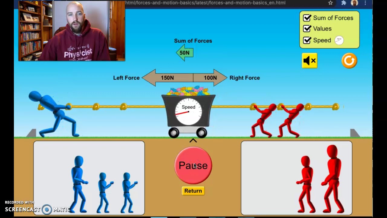 Force Tug of War- Balanced and Unbalanced Forces