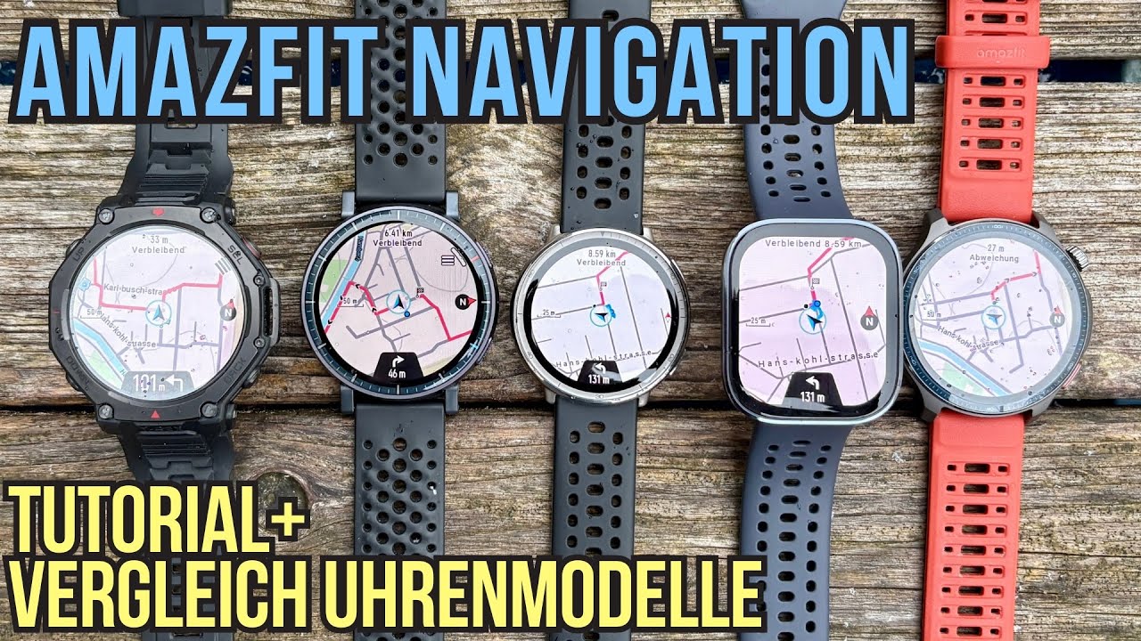 Amazfit Navigation Tutorial T-Rex 3 Pro, Balance 2, Active Max, Active 2 & mehr!
