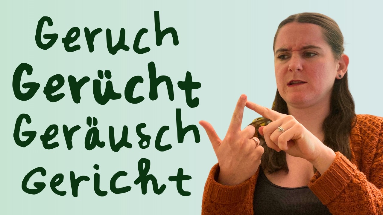 Verwechslungsgefahr! Geruch, Geräusch, Gericht & Gerücht einfach erklärt 🇩🇪📚