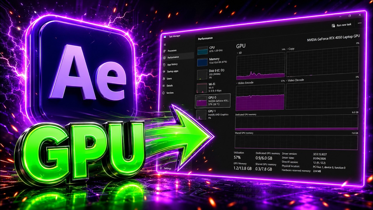 How to FIX After Effects Not Using GPU To RENDER 2026